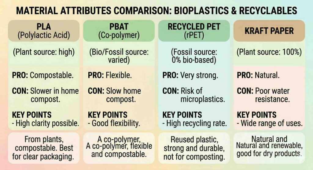 Material Comparison Chart