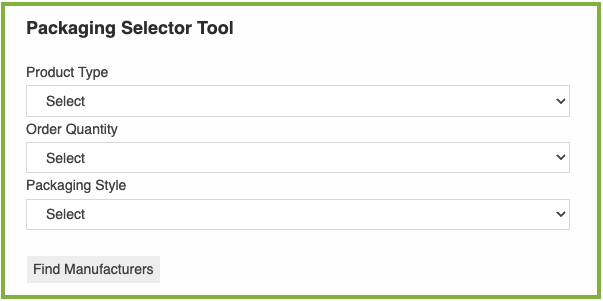 Packaging Selector Tool
